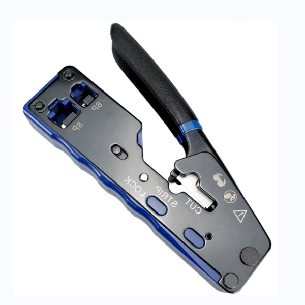 RockRack Network Tool Pass Through Cat6 Cable Plier RJ45 Crimping Tool ...